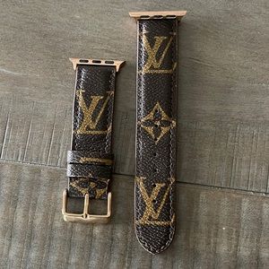 Refurbished Louis Vuitton Apple Watch bands. Excellent condition! Rose gold